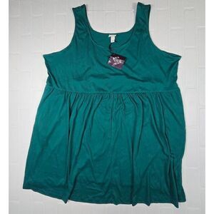 Ava & Viv Teal Sleeveless  Dress 4X